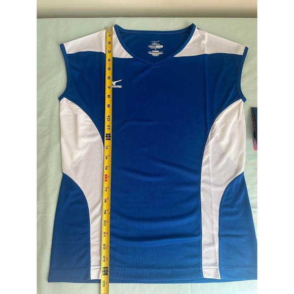 Mizuno Women's Volleyball Performance Cap Sleeve G3 Jersey, Royal/White - Small - Picture 4 of 6